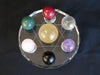 7 Gemstone Balls on Star of David Crystal Base - Culture Kraze Marketplace.com