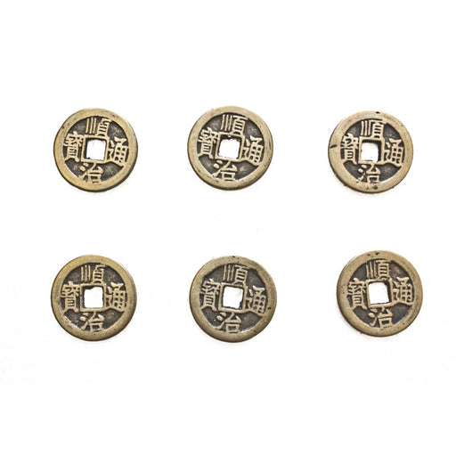 6 of I ching Coins-0.93 inch - Culture Kraze Marketplace.com
