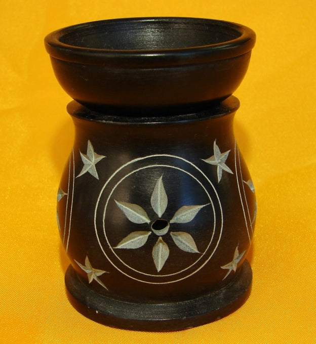Black Stone Aroma Lamp for Oil - Culture Kraze Marketplace.com