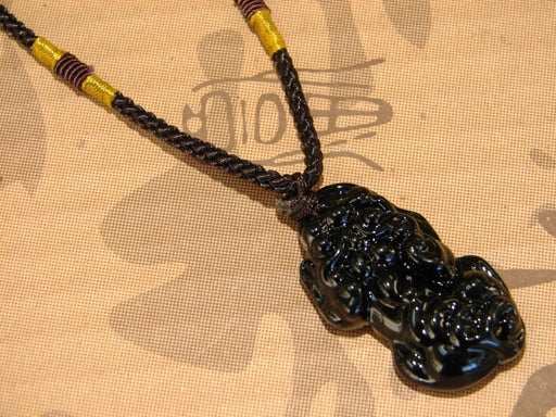 Black Pi Yao String Necklace - Culture Kraze Marketplace.com