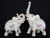 Pair of Porcelain Elephant Statues - Culture Kraze Marketplace.com