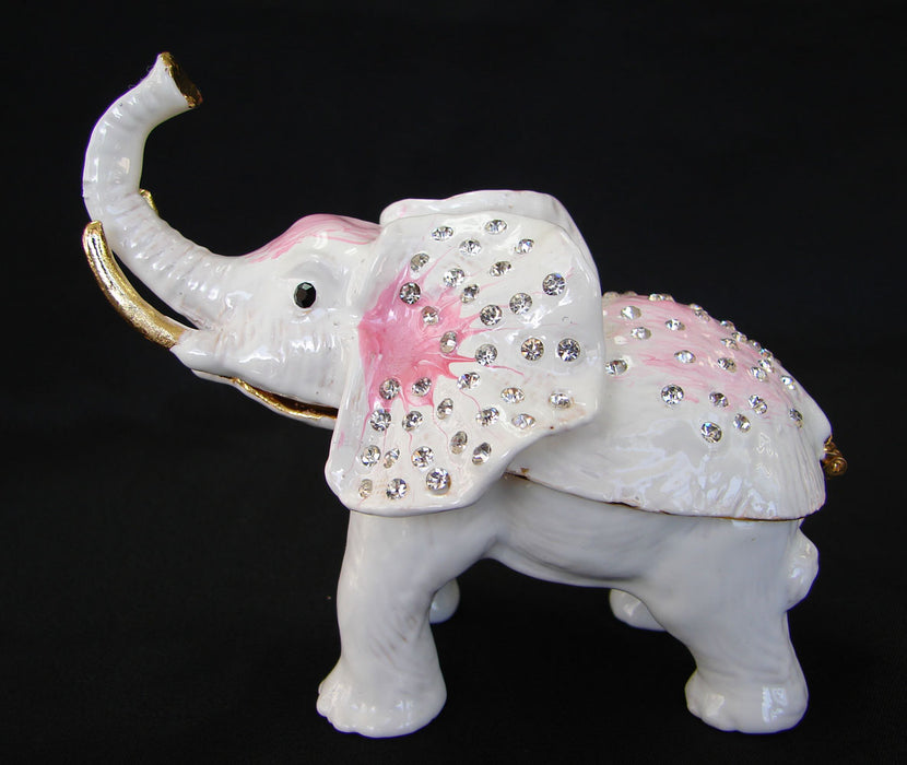 Bejeweled White Elephant Statue - Culture Kraze Marketplace.com