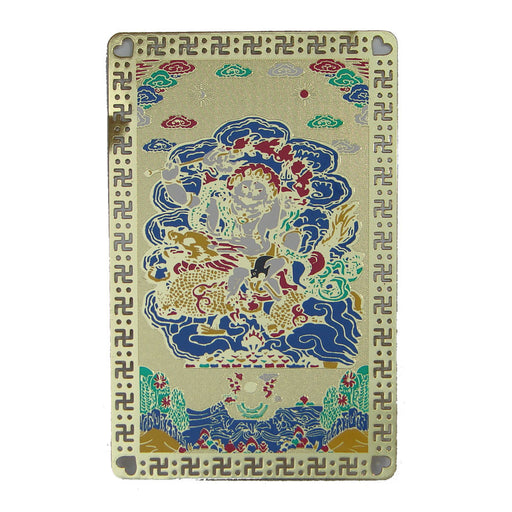 White Dzambhala Talisman Card - Culture Kraze Marketplace.com