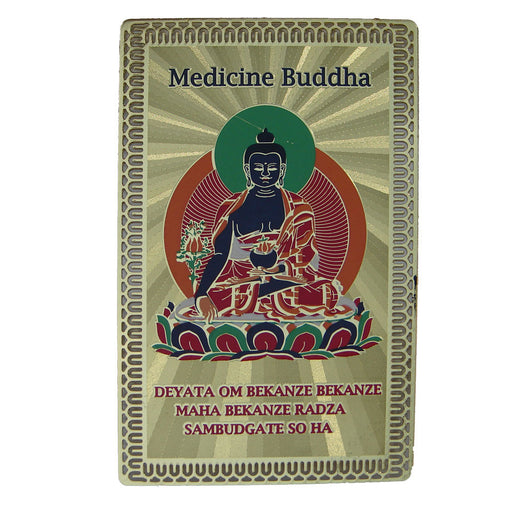 Medicine Buddha Health Talisman Card - Culture Kraze Marketplace.com