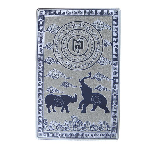 Blue Rhino Elephant Anti Burglary Talisman Card - Culture Kraze Marketplace.com