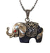 Blue Lapis Lazuli Gemstone Elephant Pendant Necklace - Culture Kraze Marketplace.com