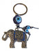 Elephant with Blue Evil Eye Protection Keychain - Culture Kraze Marketplace.com