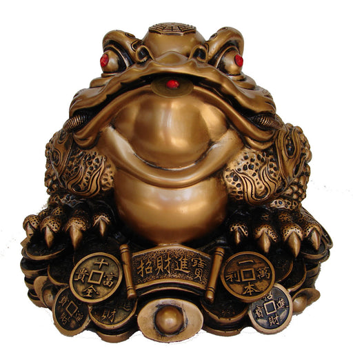 Feng Shui Small Money Frog Sculpture - Culture Kraze Marketplace.com