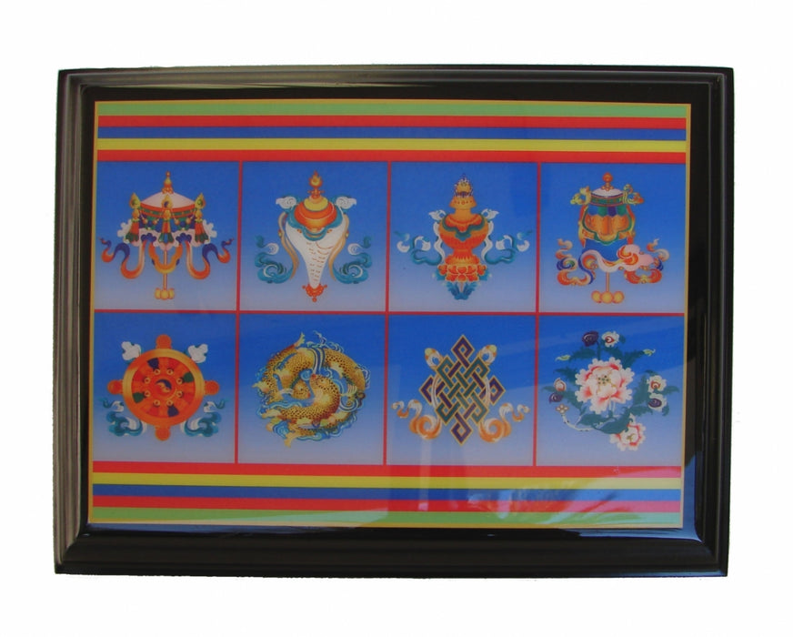 Eight Auspicious Symbols Plaque - Culture Kraze Marketplace.com