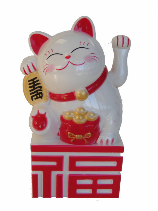 White Money Cat on Fu - Culture Kraze Marketplace.com