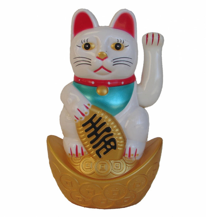 White Money Cat on Ingot - Culture Kraze Marketplace.com