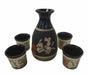 Green Sake Set with Chinese Word Yuang - Culture Kraze Marketplace.com