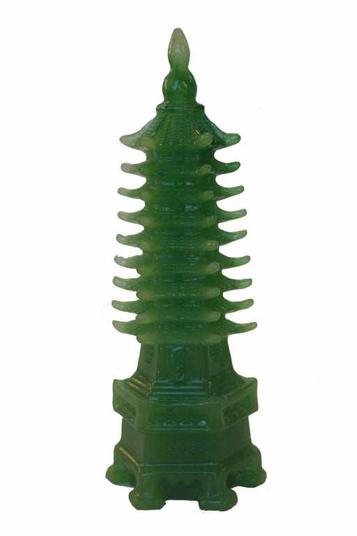 9-Level Green Jade Pagoda Tower Statue - Culture Kraze Marketplace.com