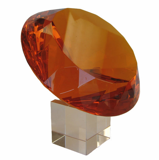 Orange Diamond Crystal with Stem - Culture Kraze Marketplace.com