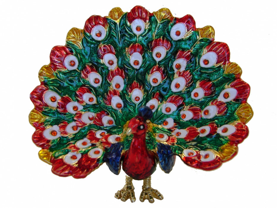Bejeweled Peacock-red - Culture Kraze Marketplace.com