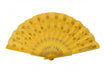 Colorful Peacock Pattern Sequin Fabric Hand Fan-yellow - Culture Kraze Marketplace.com
