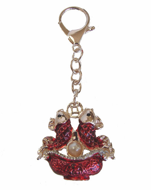 Double-Fish Keychain for Double Happiness and Wealth - Culture Kraze Marketplace.com