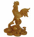 Golden Rooster Statue Stepping on Ru Yi and Coins - Culture Kraze Marketplace.com