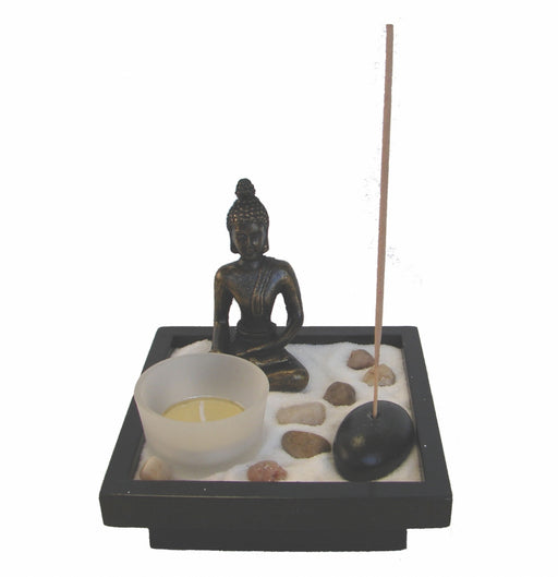 Small Desktop Zen Garden with Thai Buddha Statue - Culture Kraze Marketplace.com