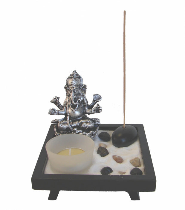 Small Desktop Zen Garden with Ganesh Statue - Culture Kraze Marketplace.com
