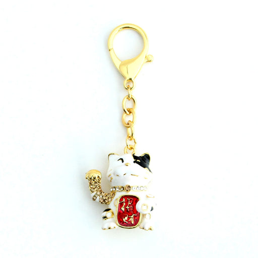 Lucky Cat Amulet Keychain - Culture Kraze Marketplace.com