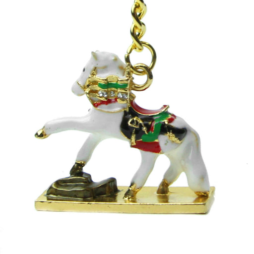 Precious White Horse Keychain Amulet - Culture Kraze Marketplace.com