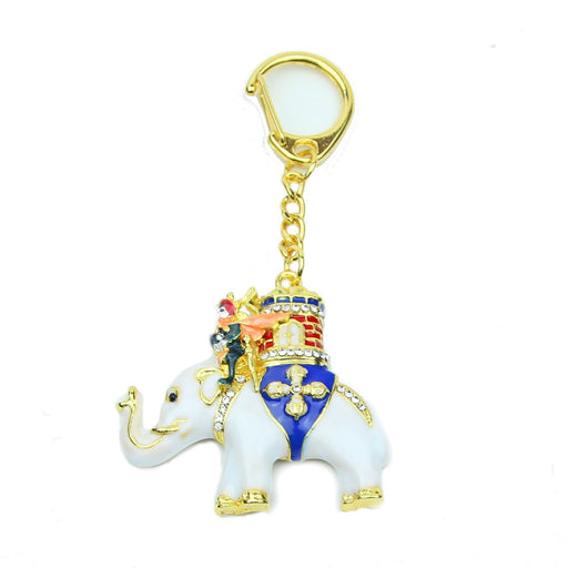 Power Elephant with Warrior Amulet Keychain - Culture Kraze Marketplace.com