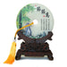 Genuine Jade Display Plate with Bamboo Picture and Stand - Culture Kraze Marketplace.com