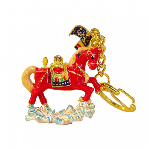 Bejeweled Windhorse Keychain Amulet - Culture Kraze Marketplace.com