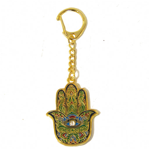 Hamsa Hand Keychain Amulet - Culture Kraze Marketplace.com