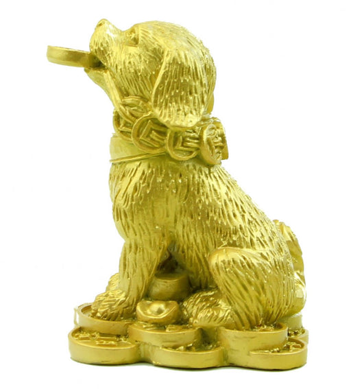 Golden Dog Statue - Culture Kraze Marketplace.com