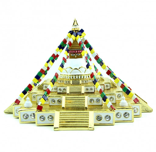 Bejeweled Boudhanath Stupa Sculpture - Culture Kraze Marketplace.com