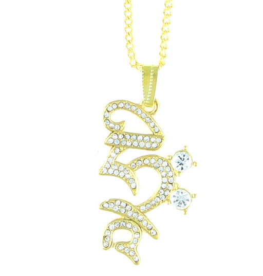 Bejeweled HRIH Seed Syllable Pendant Necklace - Culture Kraze Marketplace.com