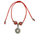Red Bracelet with Dangly Coin - Culture Kraze Marketplace.com