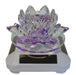 Crystal Lotus with Solar Operated Rotator-Rainbow - Culture Kraze Marketplace.com