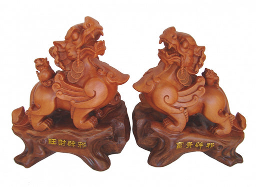 Pair of Pi Yao Statues - Culture Kraze Marketplace.com