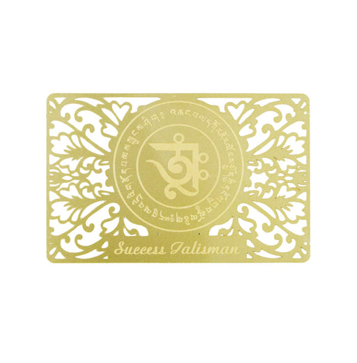 Success Talisman on Gold Card - Culture Kraze Marketplace.com