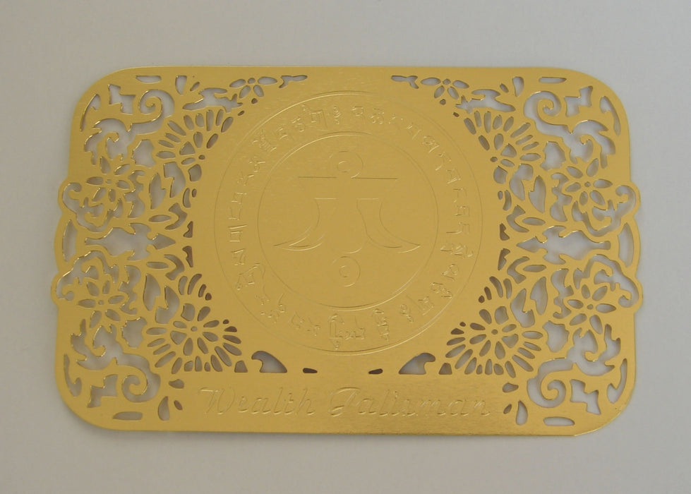 Wealth Talisman on Gold Card - Culture Kraze Marketplace.com