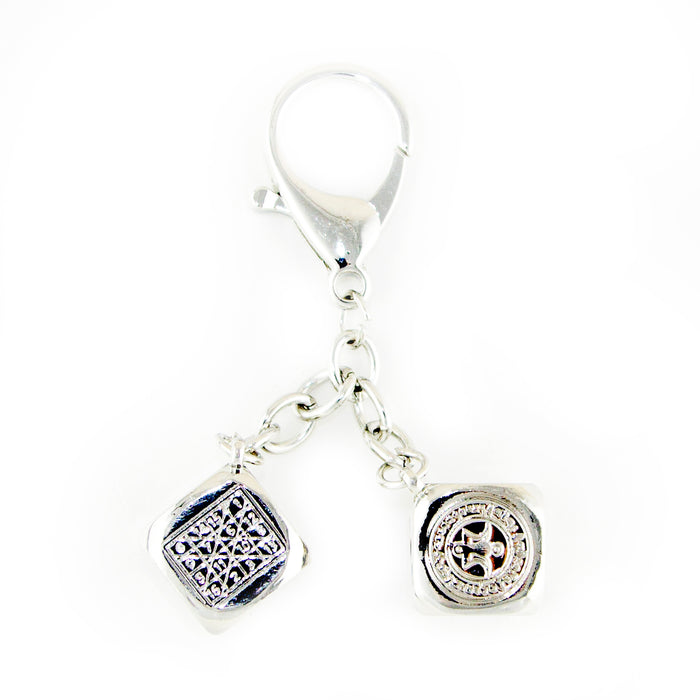 Silver Victory in gambling Keychain Amulet - Culture Kraze Marketplace.com
