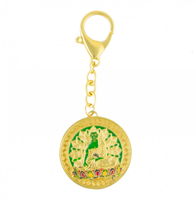 Amoghasiddhi Buddha Keychain Amulet - Culture Kraze Marketplace.com