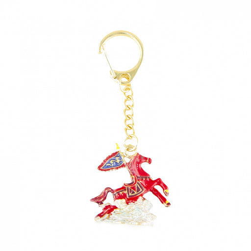 Bejeweled Flying Wind Horse Keychain Amulet - Culture Kraze Marketplace.com