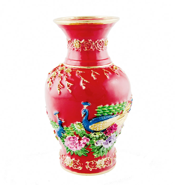 Red Bejewelled Action Vase - Culture Kraze Marketplace.com