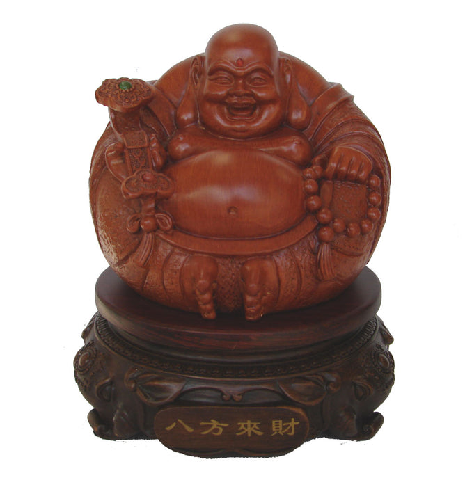 8 Inch Rotatable Chinese Laughing Fat Buddha Statue - Culture Kraze Marketplace.com