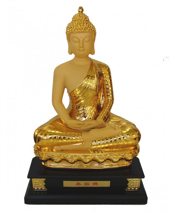 17 Inch Big Gold Sitting Thai Buddha Statue - Culture Kraze Marketplace.com