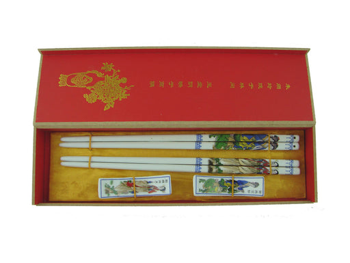 Set of Porcelain Chopsticks w/ Picture of Lady - Culture Kraze Marketplace.com