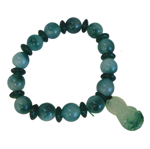 Chinese Green Jade Bracelets w/ Kuan Yin - Culture Kraze Marketplace.com