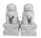 Pair of 9 Inch White Foo Dogs - Culture Kraze Marketplace.com
