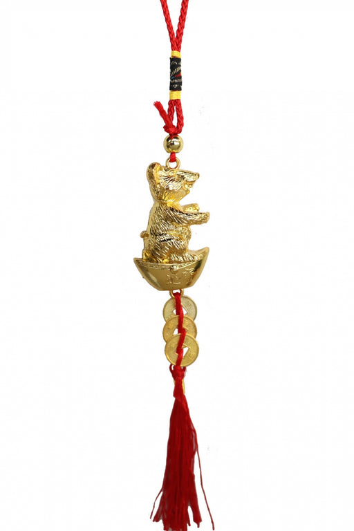 Shining Gold Rat Hanging Charm - Culture Kraze Marketplace.com