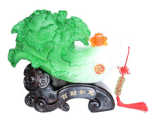 Big Bai Choi Statue with Money Frog and Chinese Knot - Culture Kraze Marketplace.com