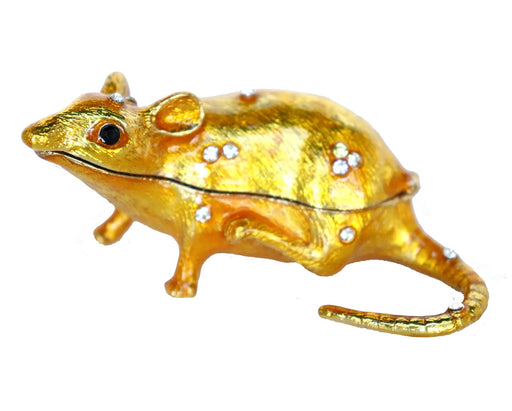 Bejeweled Golden Rat Statue - Culture Kraze Marketplace.com